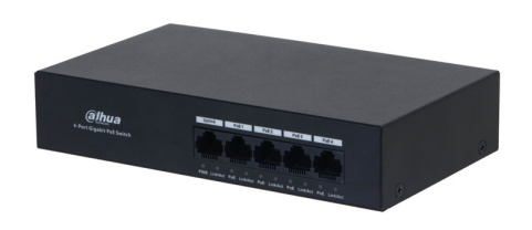 Switch Dahua PFS3005-4GT-36, 5 Puertos Gigabit Ethernet 10/100/1000 4 x PoE 30W, 10 Gbit/s, 2000 Entradas, No Administrado