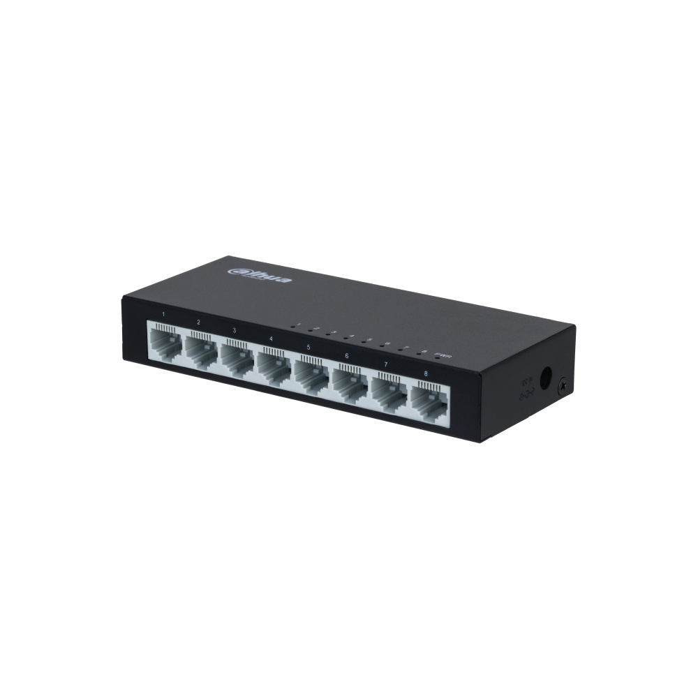 Switch Dahua Fast Ethernet DH-PFS3008-8ET-V2, 8 Puertos 10/100 Mbps, 16Gbit/s, 2000 Entradas - No Administrable