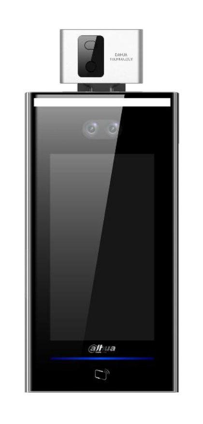 Dahua Control de Acceso Facial con Detección de Temperatura ASI7213X-T1, USB, Negro — Incluye Pedestal de Instalación y Tablet para Monitoreo de Temperatura COVID 19