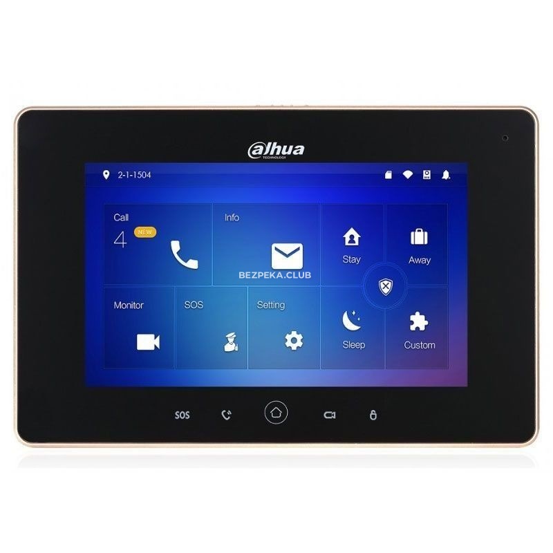 Dahua Monitor DHI-VTH5221D 7", Inalámbrico/Alámbrico, Negro