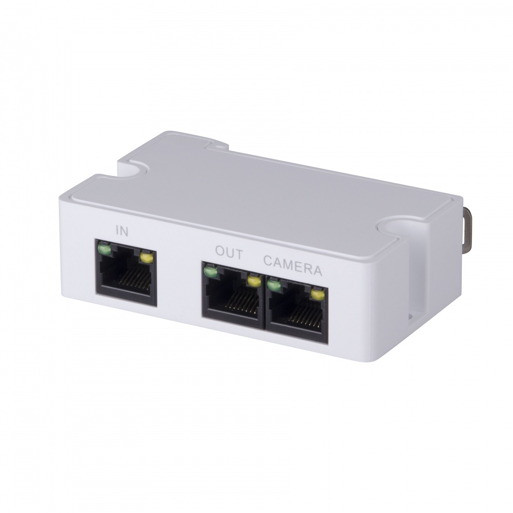 Dahua Adaptador e Inyector de PoE PFT1300, 3W, 1x RJ-45 Entrada 2x RJ-45 Salida