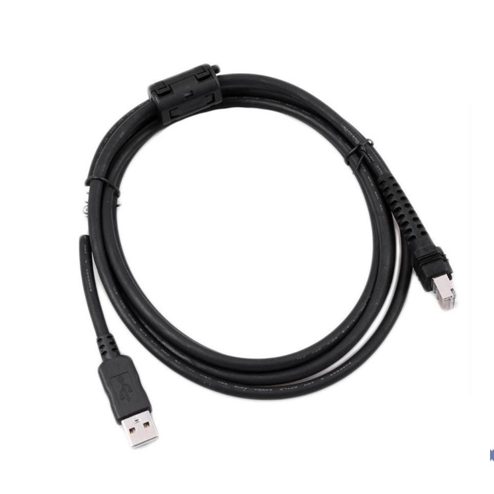 Datalogic CAB-438 Cable Plano USB A, 2 Metros, Negro