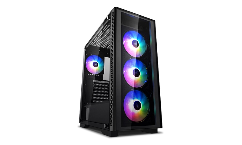 Gabinete DeepCool MATREXX 50 ADD-RGB 4F, Midi-Tower, ATX/EATX/Micro-ATX/Mini-ITX, USB 2.0/3.0, sin Fuente, 4 Ventiladores Instalados, Negro 