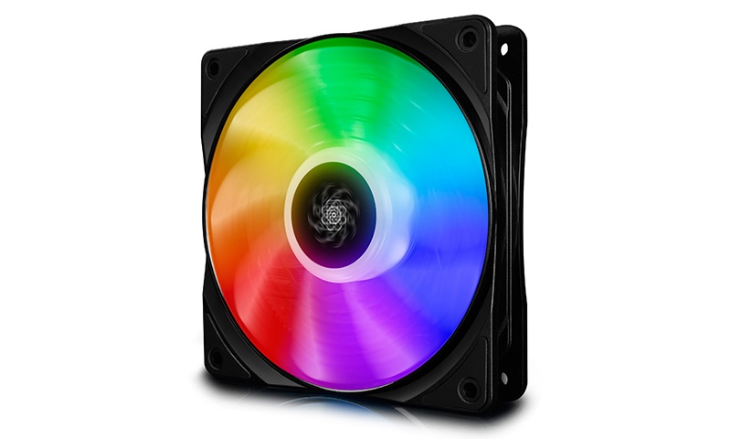 Ventilador DeepCool CF 120 RGB, 500 - 1500RPM, Negro