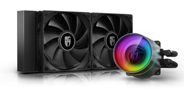 DeepCool Castle 240EX Enfriamiento Líquido para CPU, 2x 120mm, 500 - 1800RPM