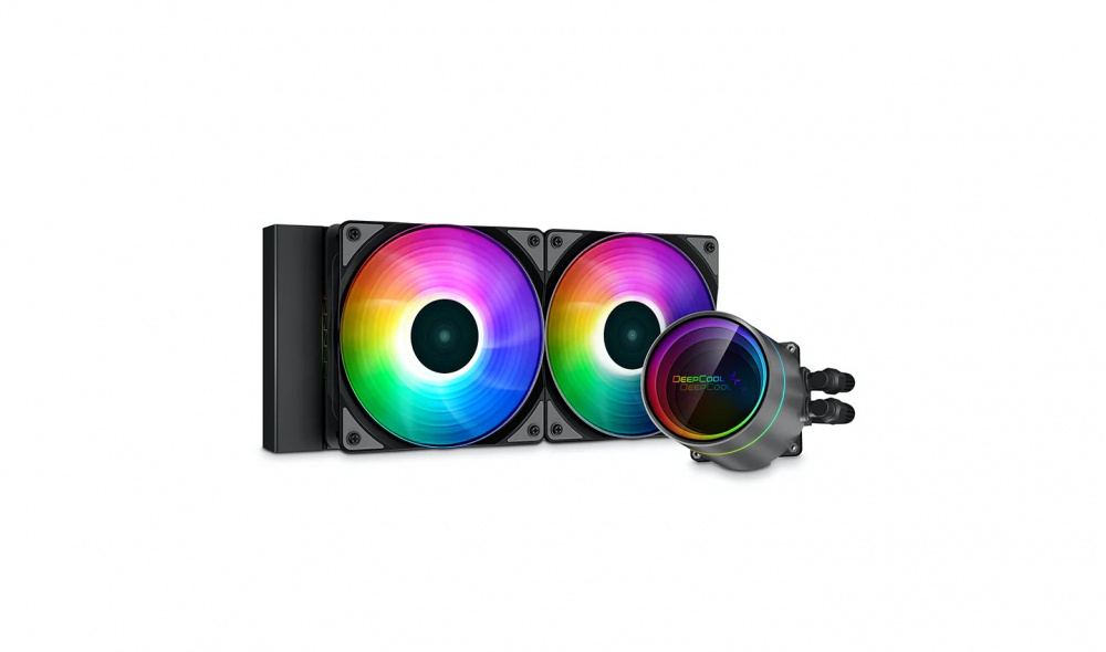 DeepCool Castle 240EX A-RGB Enfriamiento Líquido para CPU, 2x 120mm, 500-1800RPM