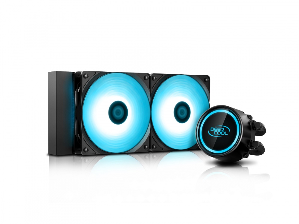 DeepCool GAMMAXX L240 V2 Enfriamiento Líquido para CPU, 2x 120mm, 500 - 1800RPM