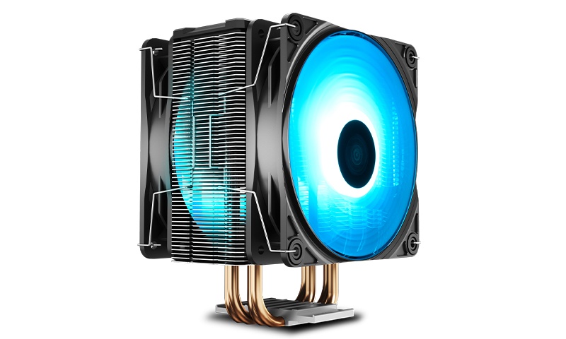 Disipador CPU DeepCool GAMMAXX 400 PRO, LED Azul, 120mm, 500-1650RPM, Negro
