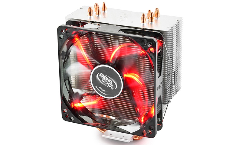 Disipador CPU DeepCool GAMMAXX 400, LED Rojo, 120mm, 900 - 1500RPM, Negro
