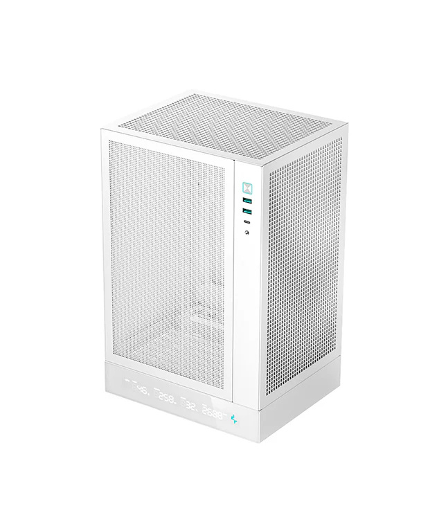 Gabinete DeepCool CH170, Midi-Tower, Mini-ITX, USB 2.0/3.0, sin Fuente, sin Ventiladores Instalados, Blanco