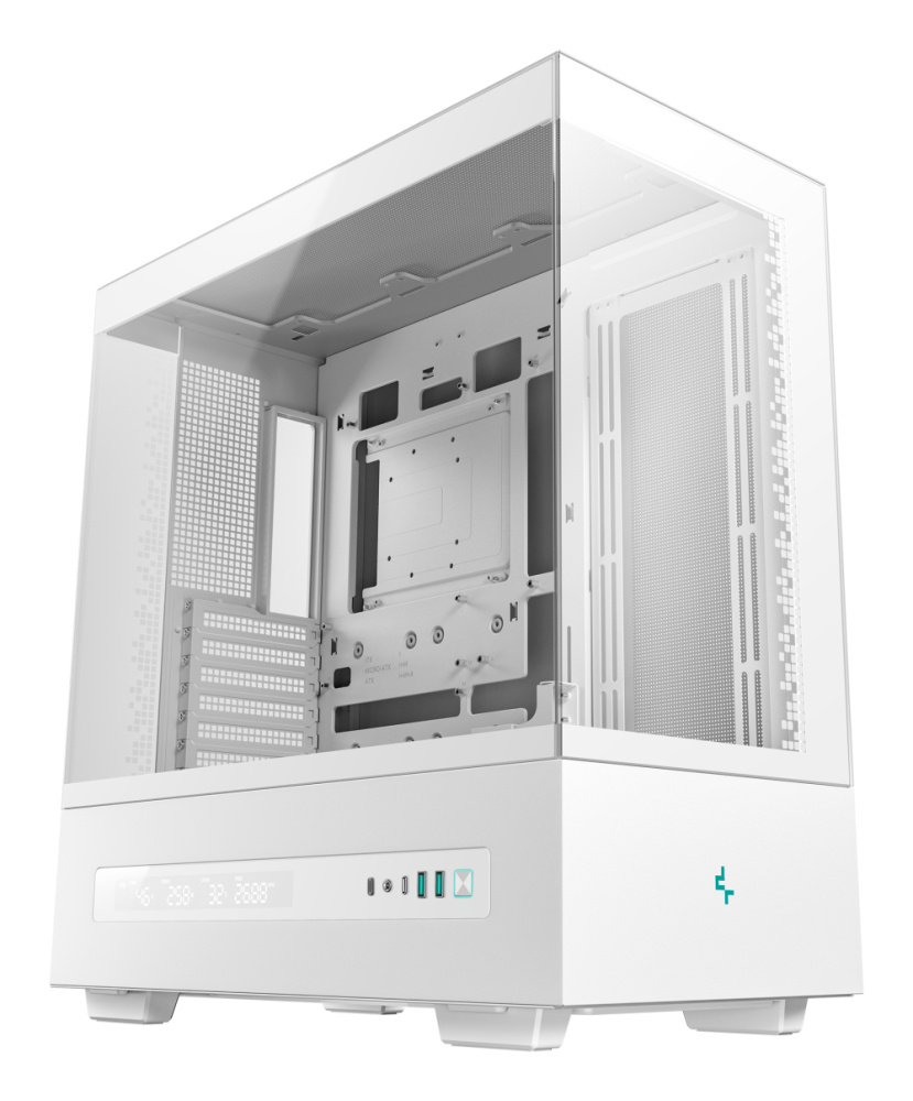 Gabinete DeepCool CH690 DIGITAL, Midi-Tower, ATX/Micro-ATX/Mini-ITX, USB 3.0, sin Fuente, sin Ventiladores Instalados, Blanco