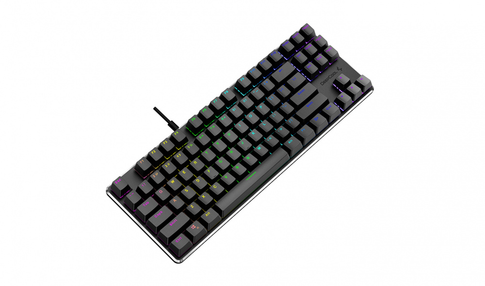 Teclado Gamer DeepCool KB500 RGB TKL, Teclado Mecánico, Outemu, Alámbrico, Negro (Inglés)