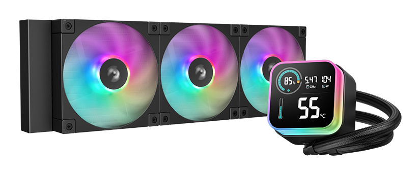 DeepCool LQ360 Enfriamiento Líquido para CPU, 3x 120mm, hasta 2400RPM, Negro 