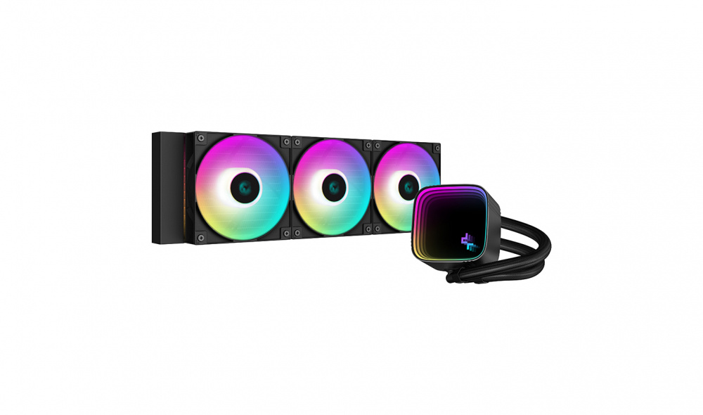 DeepCool LS720 SE Enfriamiento Líquido para CPU, 3x 120mm, hasta 2250RPM, Negro 