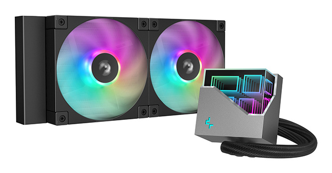 DeepCool LT240 Enfriamiento Líquido para CPU, 2x 120mm, hasta 2400RPM, Negro