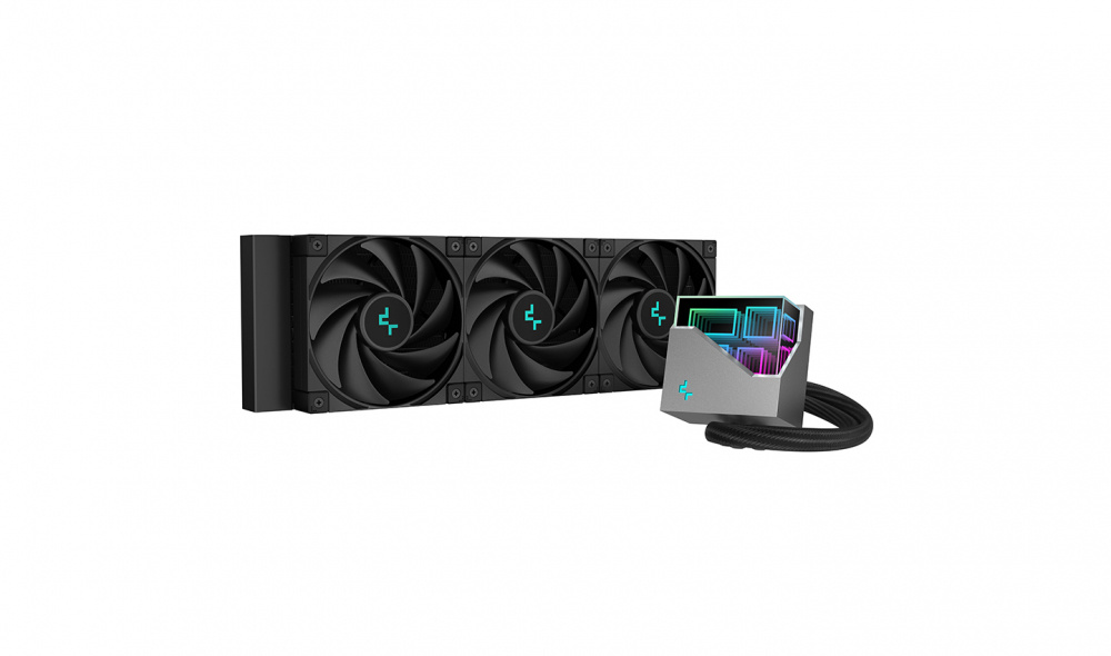DeepCool LT720 Enfriamiento Líquido para CPU, 3x 120mm, hasta 2250RPM, Negro 