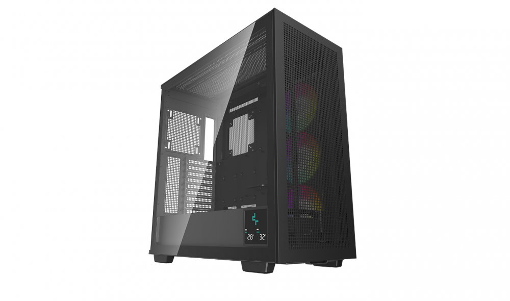 Gabinete DeepCool con Ventana Morpheus, Tower, Mini-ITX/Micro-ATX/ATX/EATX, USB 3.0, sin Fuente, 1 Ventilador Instalado, Negro