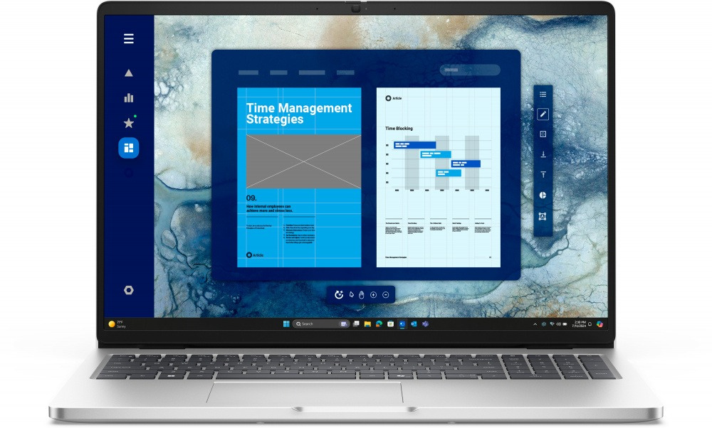 Laptop Dell Pro 16, 16" 1920x1080 Full HD, AMD Ryzen AI 7 350, 16GB, 512GB SSD, Windows 11 Pro, Español