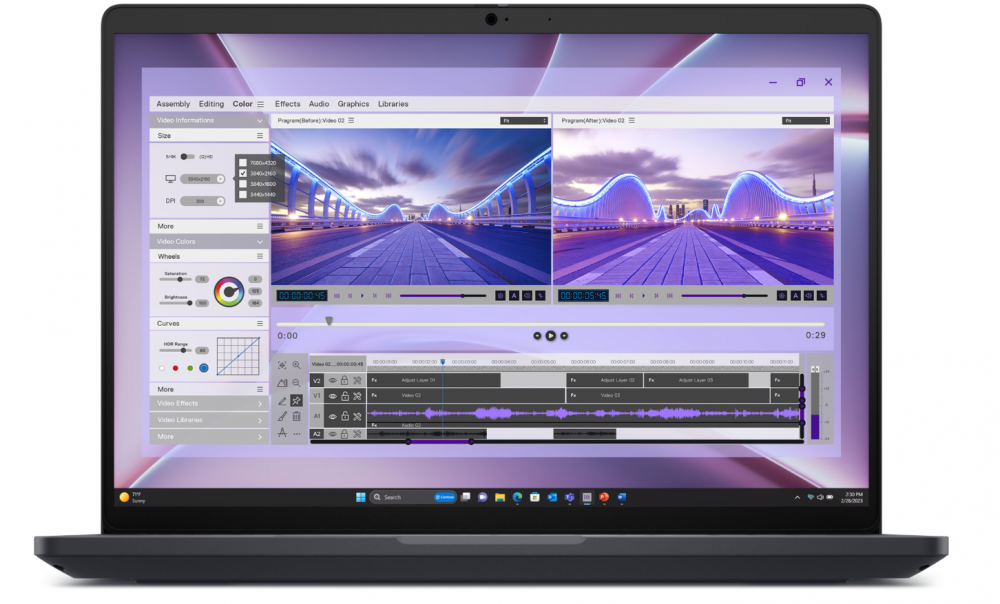 Laptop Dell Pro Max 16, 16" 1920x1080 Full HD, Intel Core Ultra 7 255H, NVIDIA RTX PRO 1000 Blackwell, 32GB, 1TB SSD, Windows 11 Pro, Español