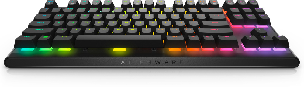 Teclado Gamer Dell Alienware AW420K LED RGB TKL, Teclado Mecánico, Cherry MX Red, Alámbrico, USB, Negro, Inglés