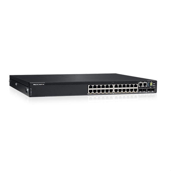 Switch Dell Gigabit Ethernet N3224P-ON, 24 Puertos PoE 10/100/1000Mbps + 4 Puertos SFP+ +2 Puertos QSFP, 30W ― Administrable