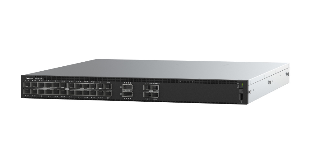 Switch Dell Gigabit Ethernet S4128F_1.4, 48 Puertos SFP + 4 Puertos QSFP28, 960 Gbit/s, 272 Entradas - Administrable