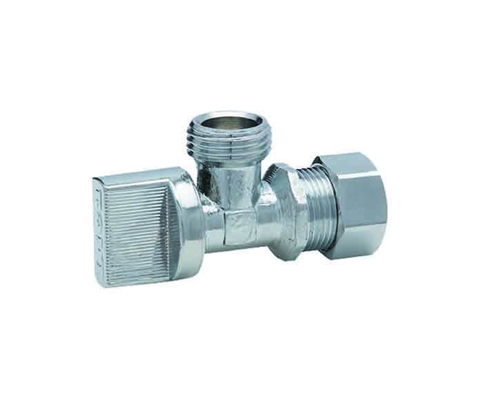 Dica Llave Control Agua Barrilito 3401CVB, 1/4", Latón
