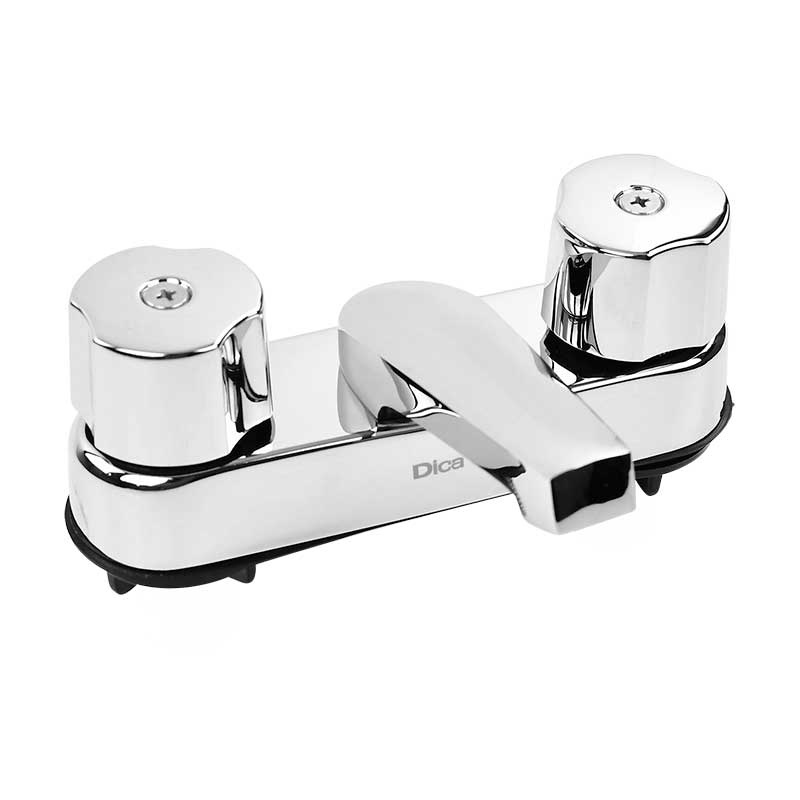 Dica Mezcladora para Lavabo de Baño 4048V, 4",0.25 kg/cm², Cromo