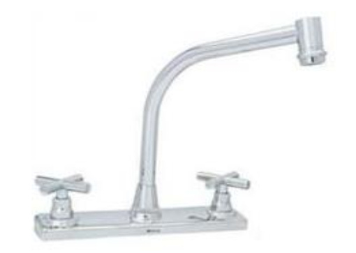 Dica Llave Mezcladora para Cocina 4323, 8”, 0.4 kg/cm², Cromo