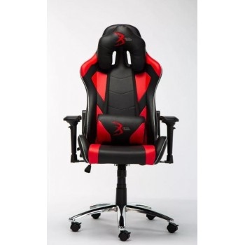 Digital Design Silla Gamer Master RGB, hasta 120Kg, Negro/Rojo
