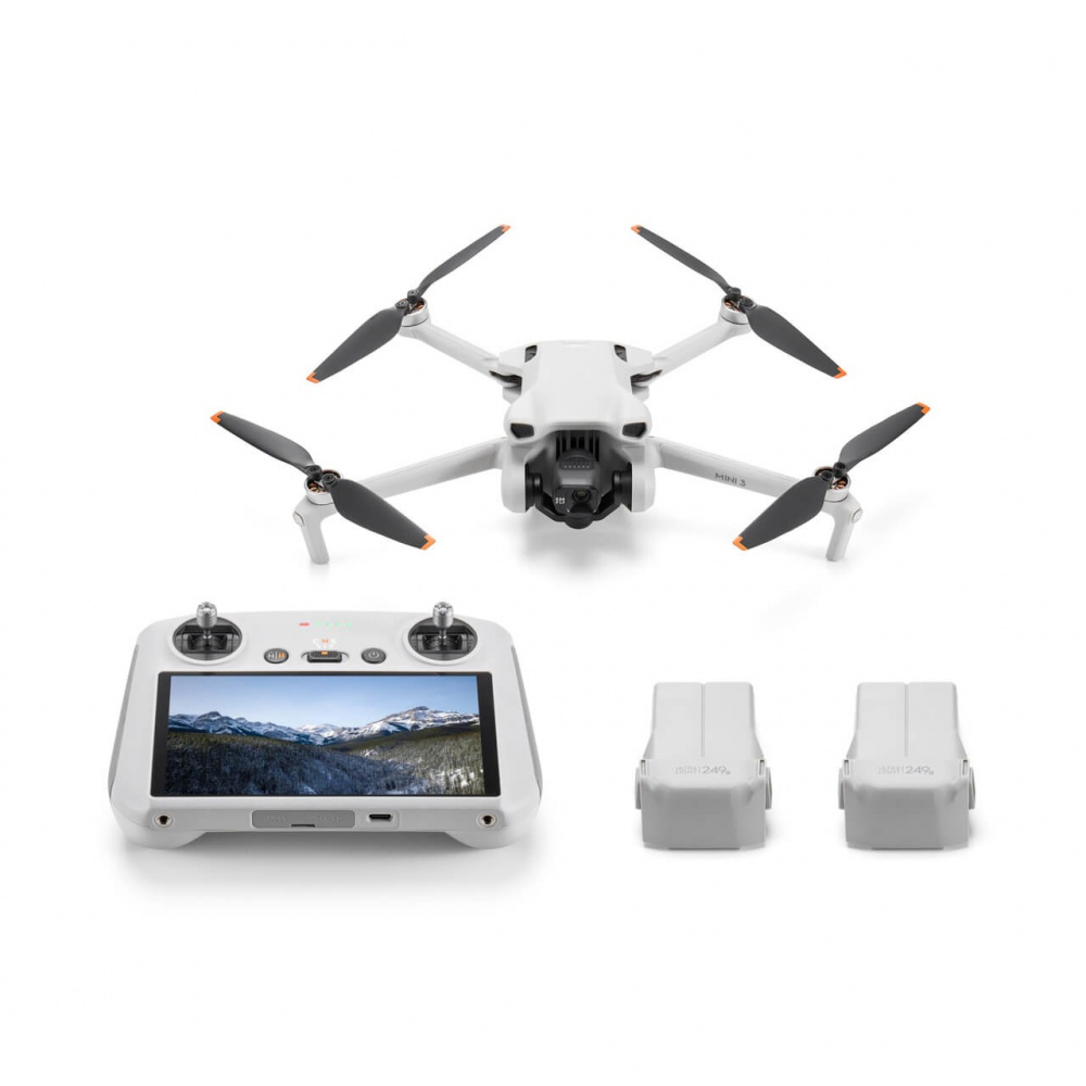 Drone DJI Mini 3 Fly More Combo con Cámara 4K, 4 Rotores, hasta 10000 Metros, Gris