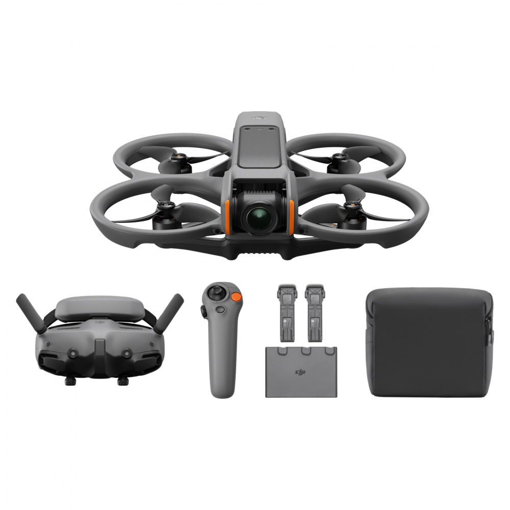 Drone DJI Avata 2 Fly More Combo con Cámara, 4 Rotores, hasta 13.000 Metros, Negro