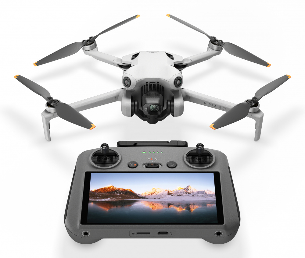 Drone DJI Mini 4 Pro con Video de 4K Ultra HD 3840 x 2160, 4 Rotores, hasta 18Km 