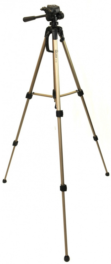 Dolica Tripíe ST-300,145cm, Negro/Dorado