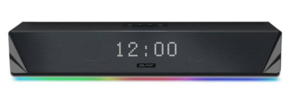 Dolphin Barra de Sonido SNB-161R, Bluetooth, Inalámbrico, 2.0 Canales, 20W RMS, USB, Negro