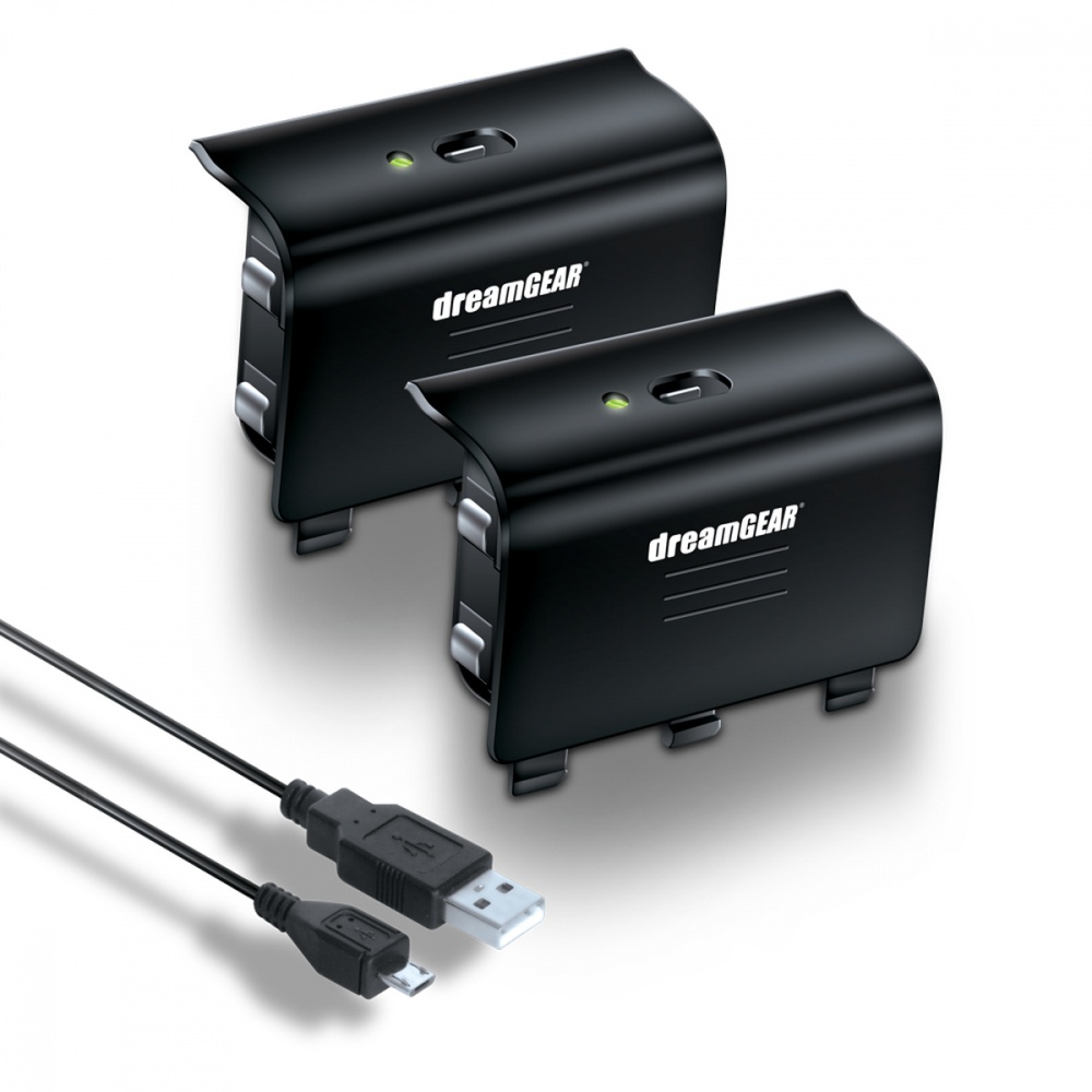 dreamGEAR Kit de Carga DGXB1-6608 para Xbox One, Negro