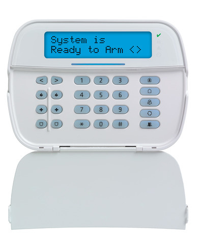 DSC Teclado de Seguridad HS2LCDRFPRO9, Inalámbrico, Blanco