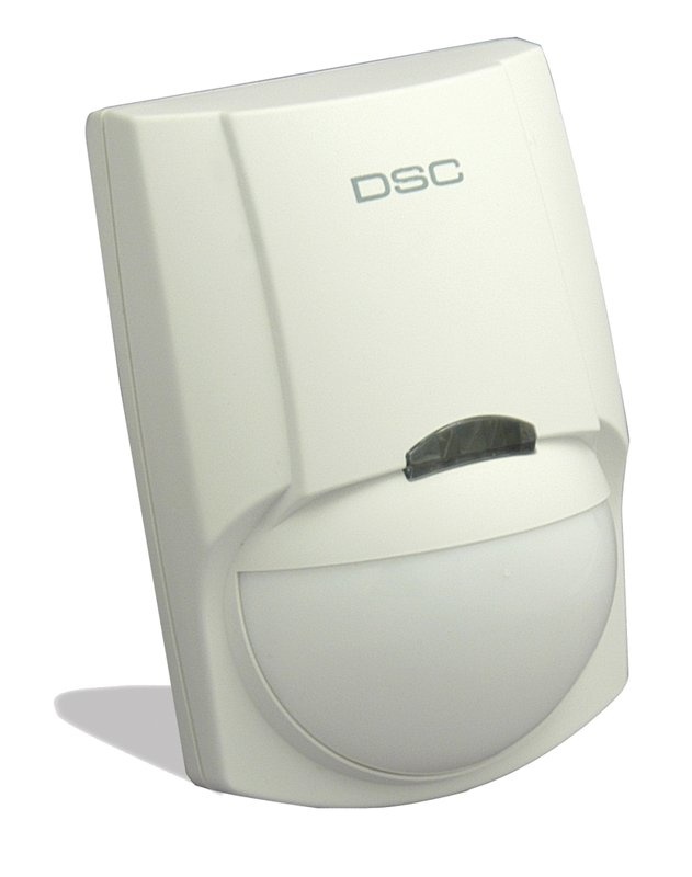DSC Sensor de Movimiento PIR de Montaje en Pared LC-100-PI, Alámbrico, Anti-Pet, 15 Metros, Blanco