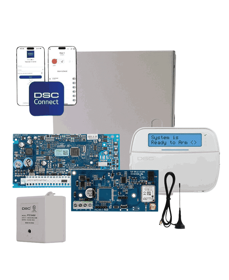 DSC Kit Sistema de Alarma NEO-LCD-LE4050M, Alámbrico/Inalámbrico, 32 Zonas de Alarma, con Panel de Control