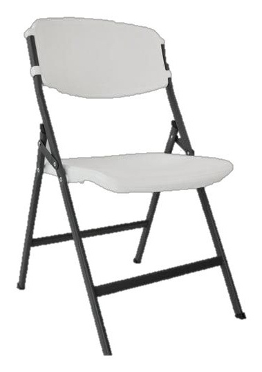 Duna Silla Plegable IDA028A-012, Respaldo duro, Blanco