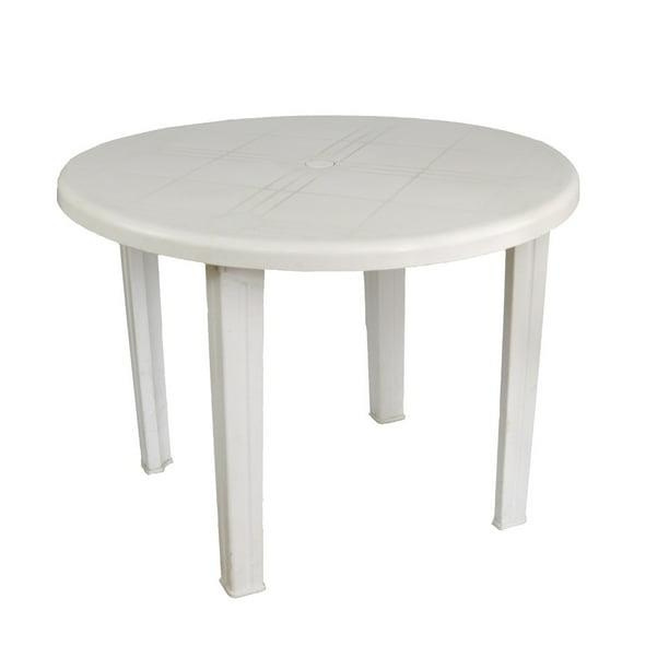 Duna Mesa Fija PDA017A-012, 100cm x 100cm, Blanco