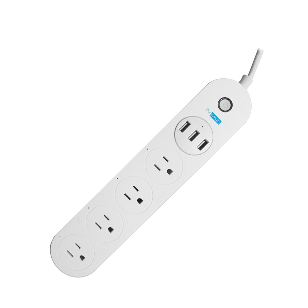 DuoSmart Smart Plug B50, Wi-Fi, 4 Conectores, 10A, Blanco