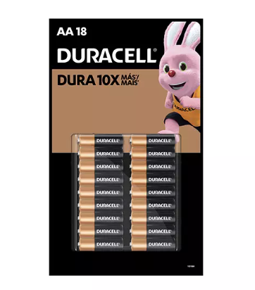 Duracell Pila AA, 1.5V, 18 Piezas