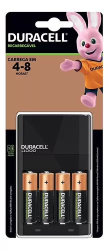 Duracell Cargador para 4 Pilas AA - Incluye 4 Pilas AA