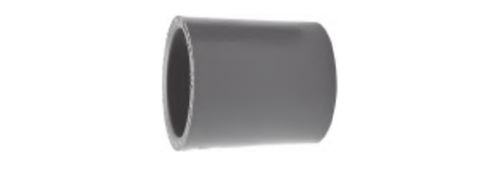 Durman Cople para Tubo PVC Kraloy 9048726, 150mm,  Gris