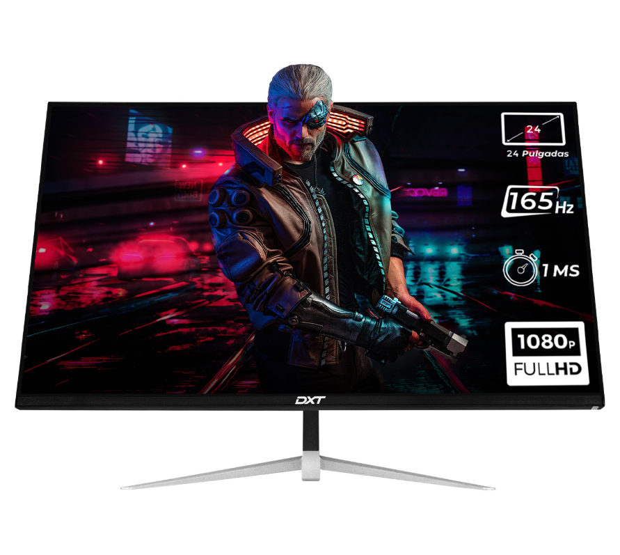 Monitor Gamer Dxt Gaming DXTFL24F LED 24", 1920x1080 Full HD, G-Sync/FreeSync, 165Hz, HDMI/DisplayPort, Negro/Gris 