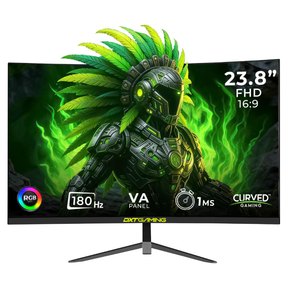 Monitor Gamer DXT Gaming DXTFL24F LED 23.8", 1920x1080 Full HD, G-Sync/FreeSync, 180Hz, HDMI/DisplayPort, Negro/Gris