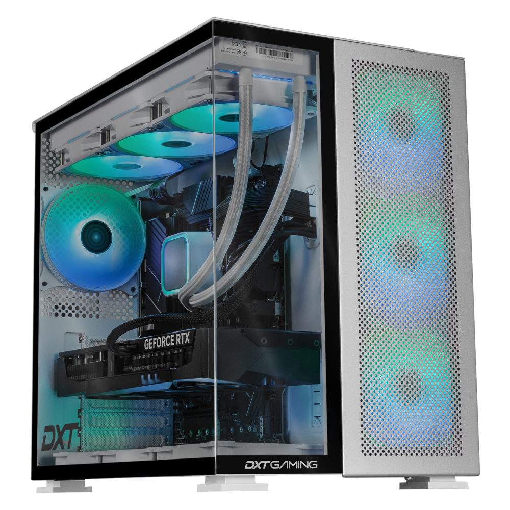 Computadora Gamer Dxt Gaming Titán T5 Silver, Intel Core i9-14900KF, NVIDIA GeForce RTX 5070 TI, 64GB, 2TB SSD, Wi-Fi, Windows 11 Prueba ― ¡Compra y obtén ARC Raiders Deluxe Edition! Un código por cliente