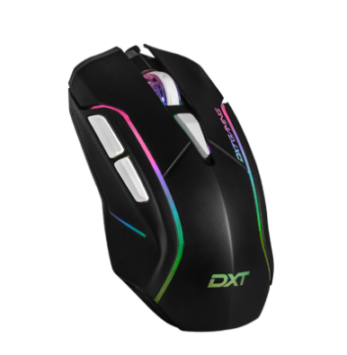 Mouse Gamer Ergonómico DXT Gaming Grip, Alámbrico, Óptico, 7.200DPI, USB-A, Negro