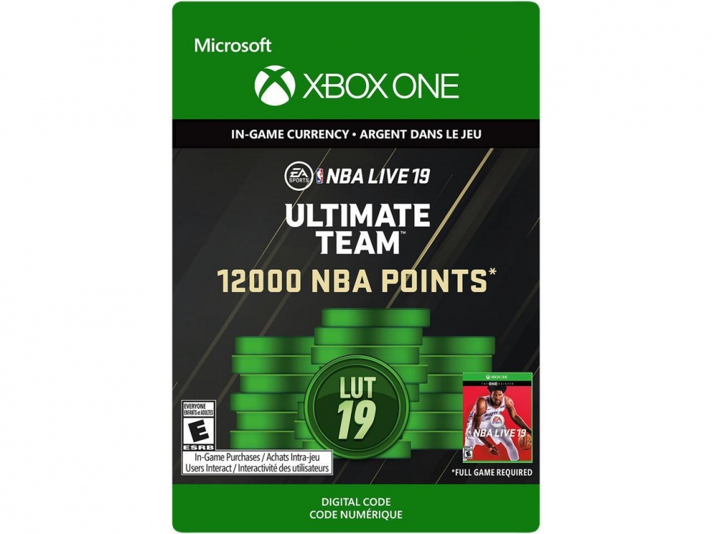 NBA LIVE 19: Ultimate Team 1.2000 NBA Points, Xbox One